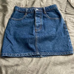 john galt denim skirt